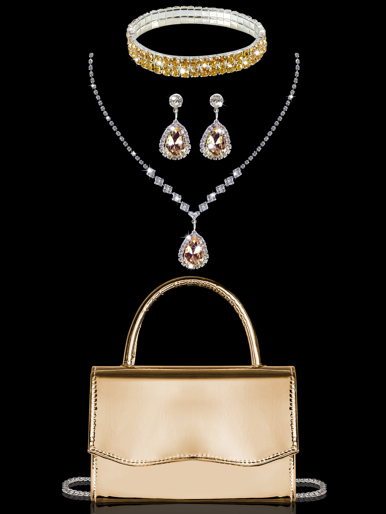 Luxury Bags Classy - Shining Laser Banquet Women's Handbag and