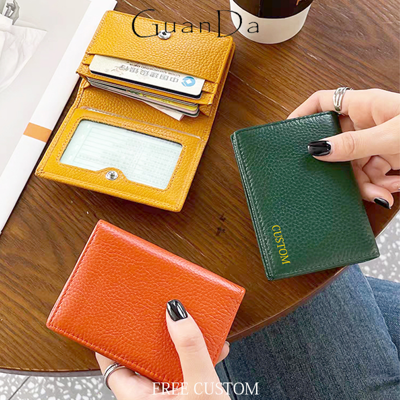 Luxury Bags Outlet - Custom Initials Business Card Holder Genuine