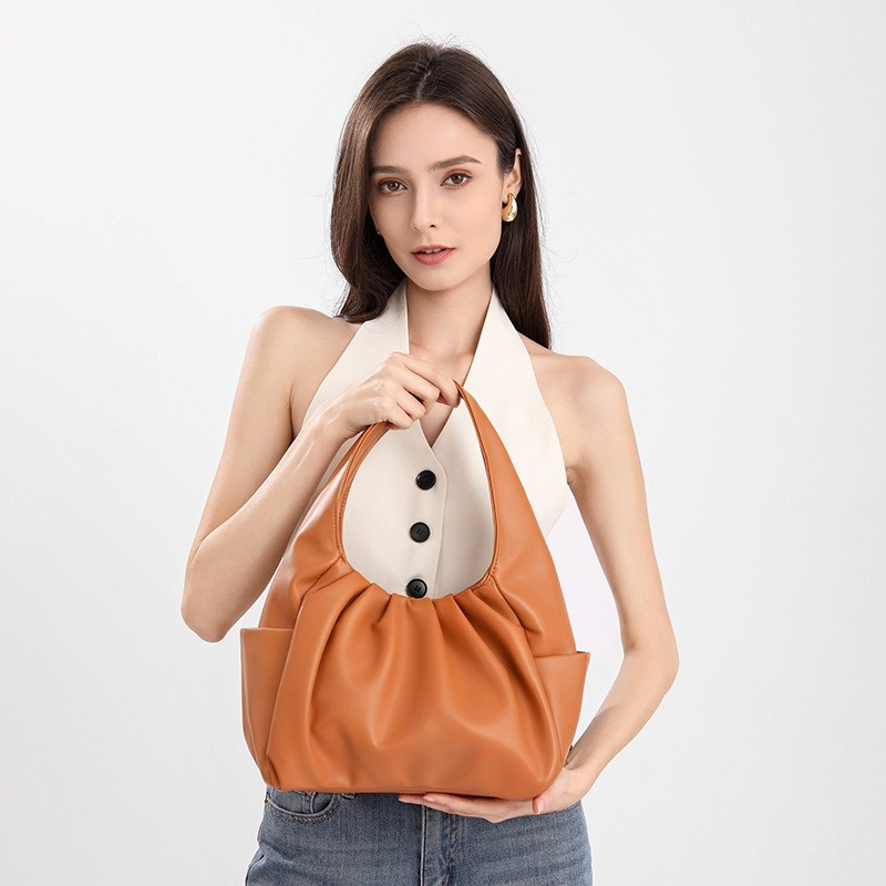 Luxury Bags Affordable - Elegant Women New Luxury Ruched Cloud