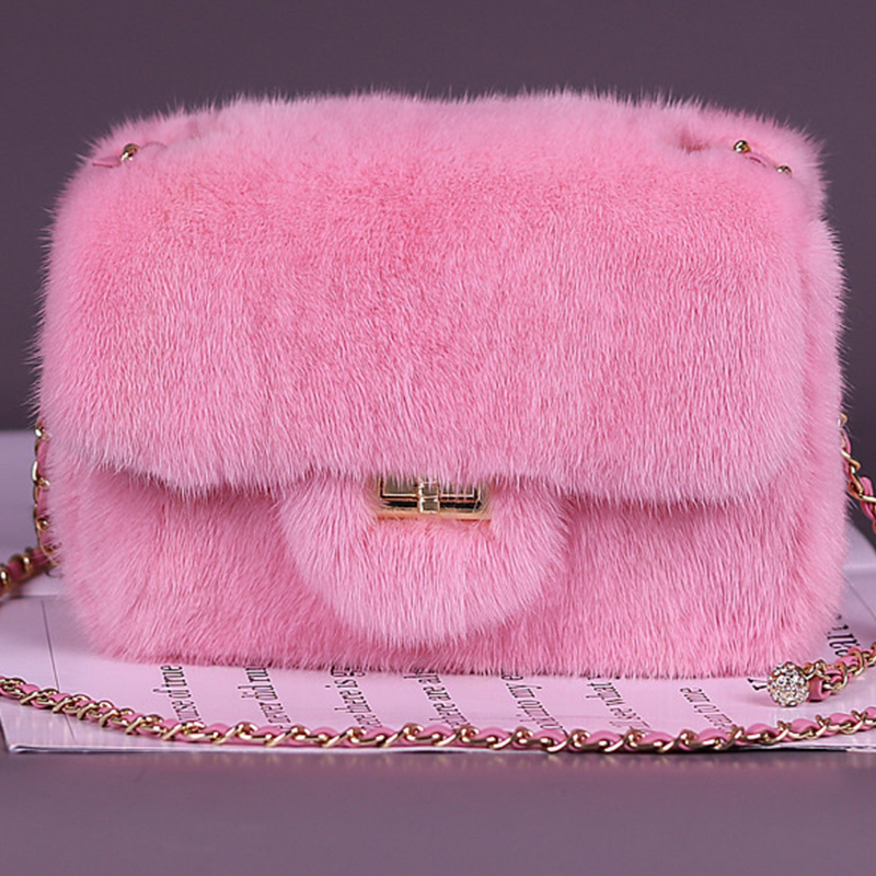 Luxury Bags Cute - Pure Mink Hair Fashion Women's Luxury