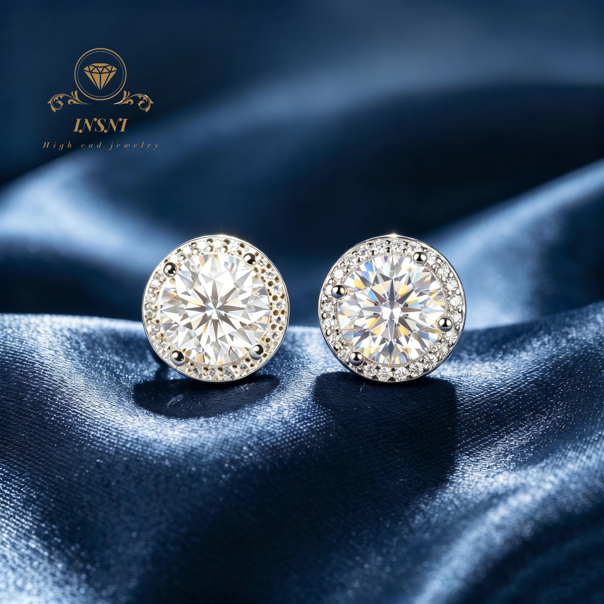 Luxury Bags Affordable - D-color Moissanite Sterling Silver Stud Earrings