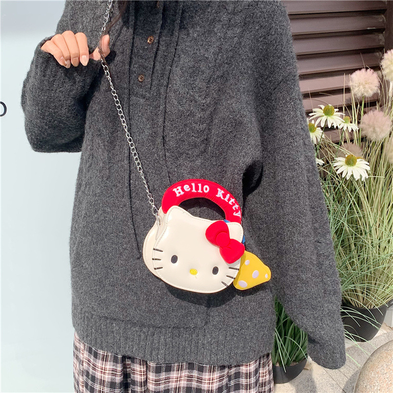 Sanrio Hello Kitty crossbody m - Luxury Bags Cute ulasan dan harga