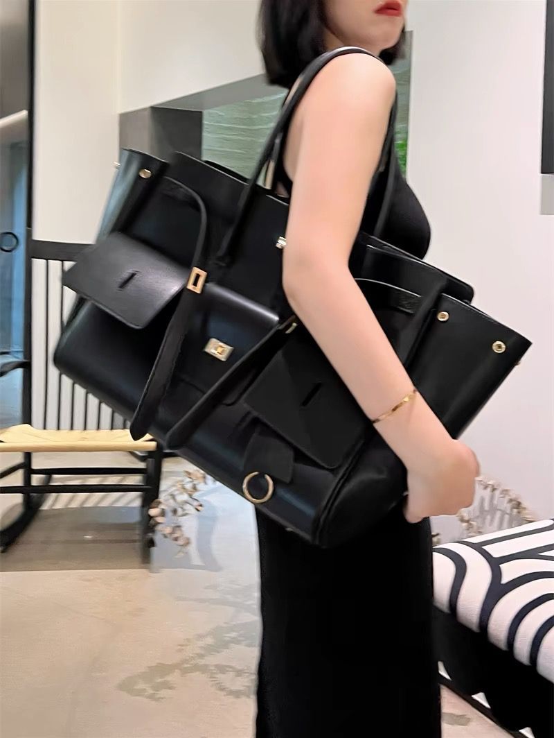 Genuine Cowhide Leather Tote T - Luxury Bags Hermes ulasan dan harga