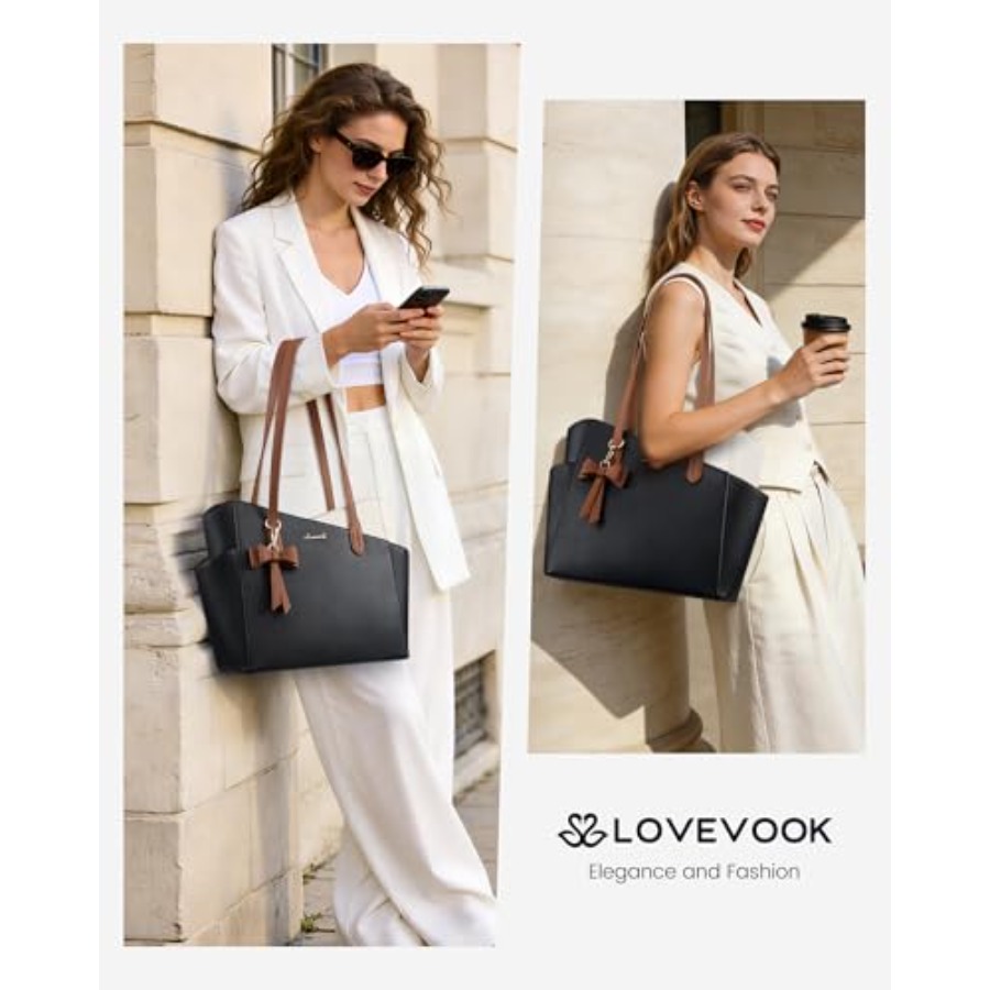 LOVEVOOK Tote Purse for Women  - Satchel Structured Men ulasan dan harga