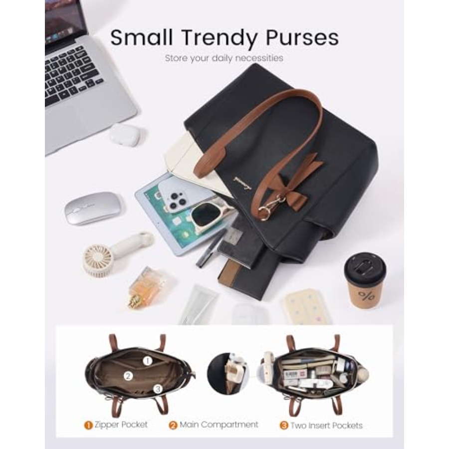 LOVEVOOK Tote Purse for Women  - Satchel Structured Men ulasan dan harga
