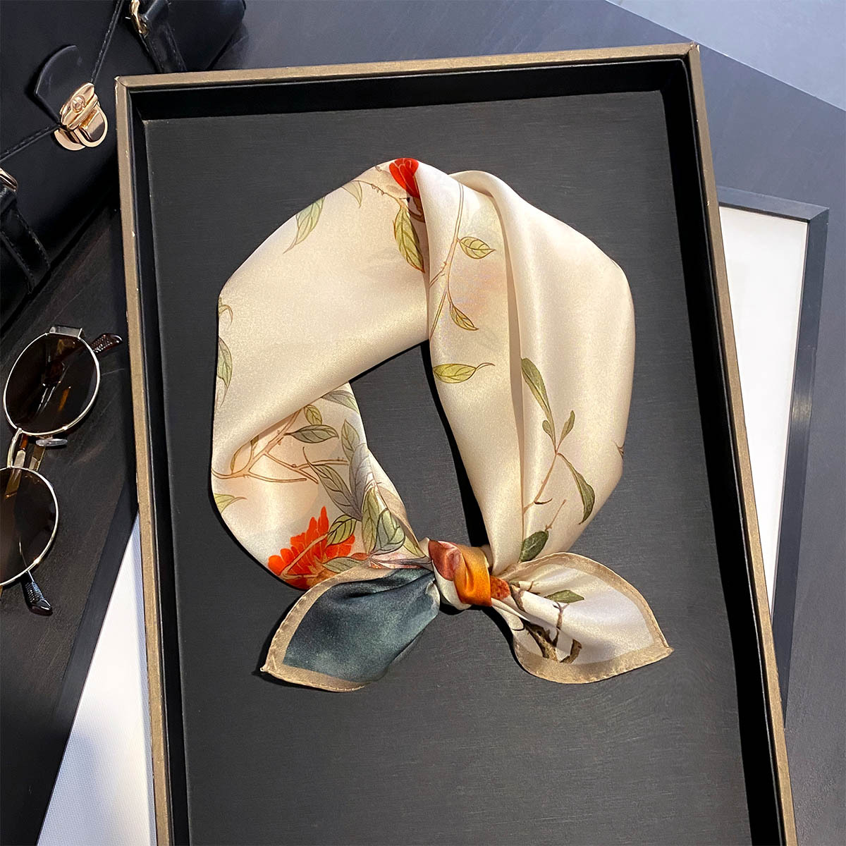 100% Pure Silk Square Scarf Wo - Luxury Bags From China ulasan dan harga