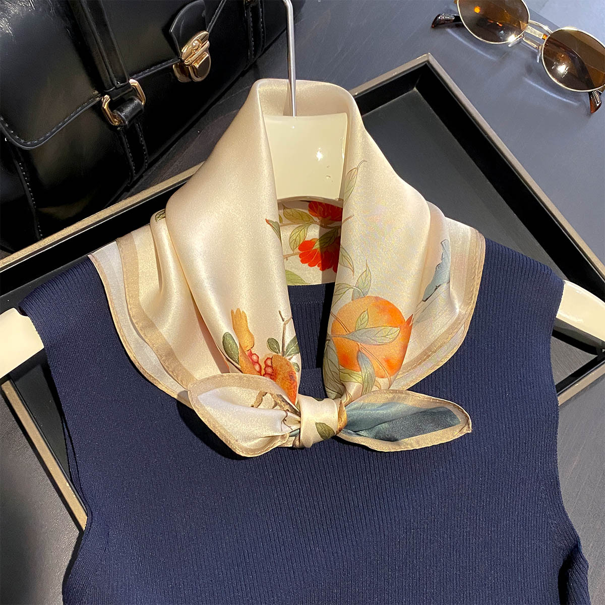 100% Pure Silk Square Scarf Wo - Luxury Bags From China ulasan dan harga