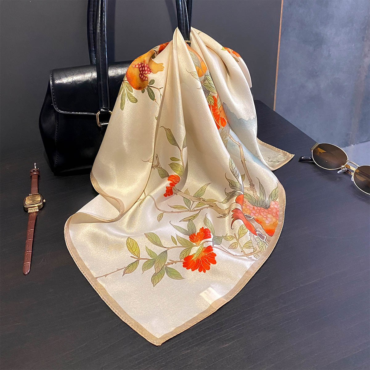100% Pure Silk Square Scarf Wo - Luxury Bags From China ulasan dan harga