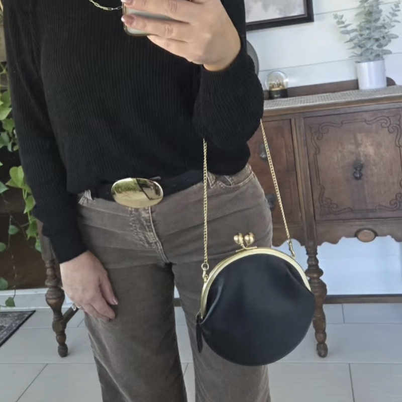Kisslock Pouch 20cm Clutch Cli - Luxury Bags Consignment ulasan dan harga
