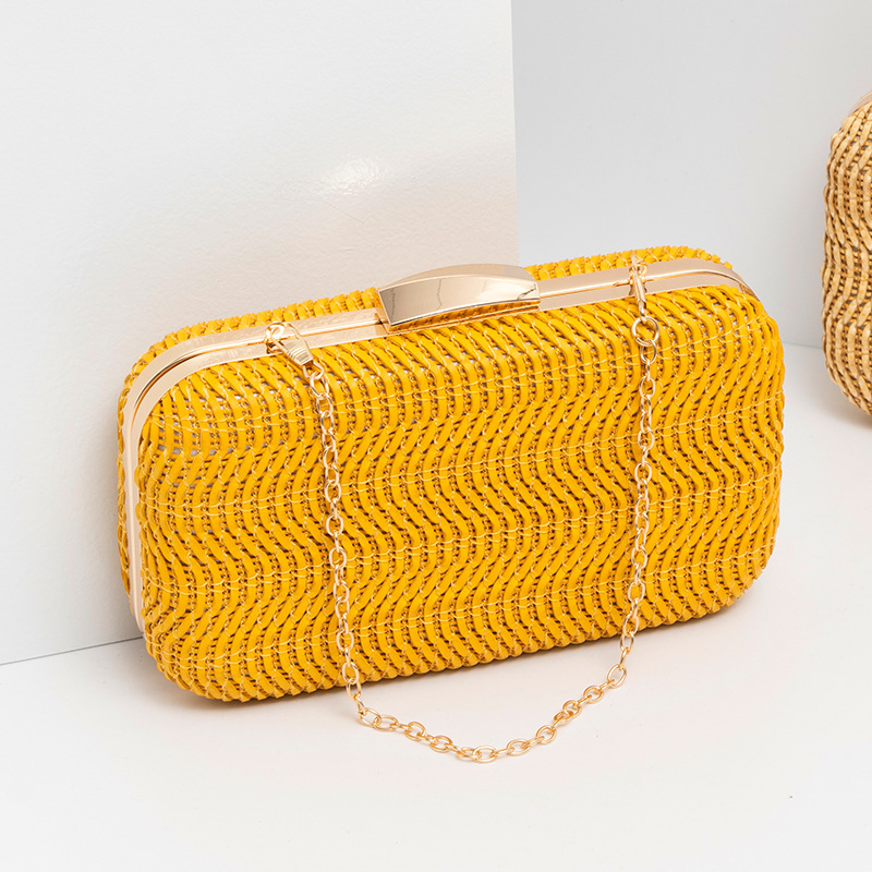 Casual Straw Women's Bag Yello - Luxury Bags Consignment ulasan dan harga
