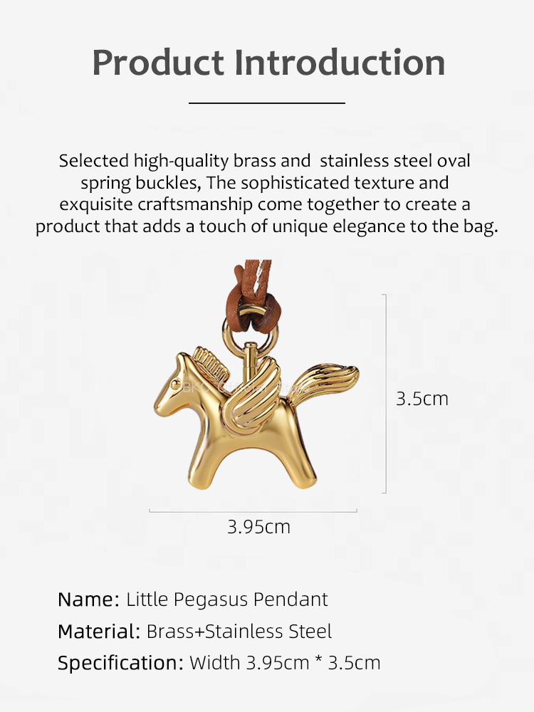 Luxury Brass Pegasus Bag Charm - Luxury Bags Hermes ulasan dan harga