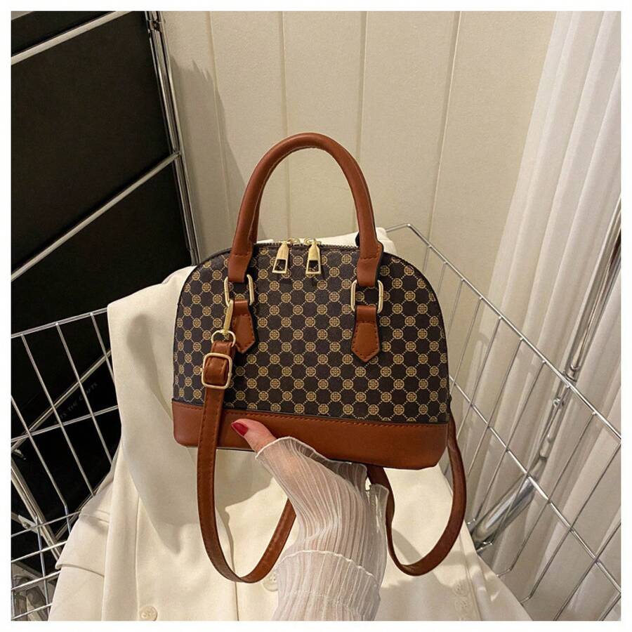 Monogram Mini Satchel Bag Cros - Tote Bag Leather Monogram ulasan dan harga