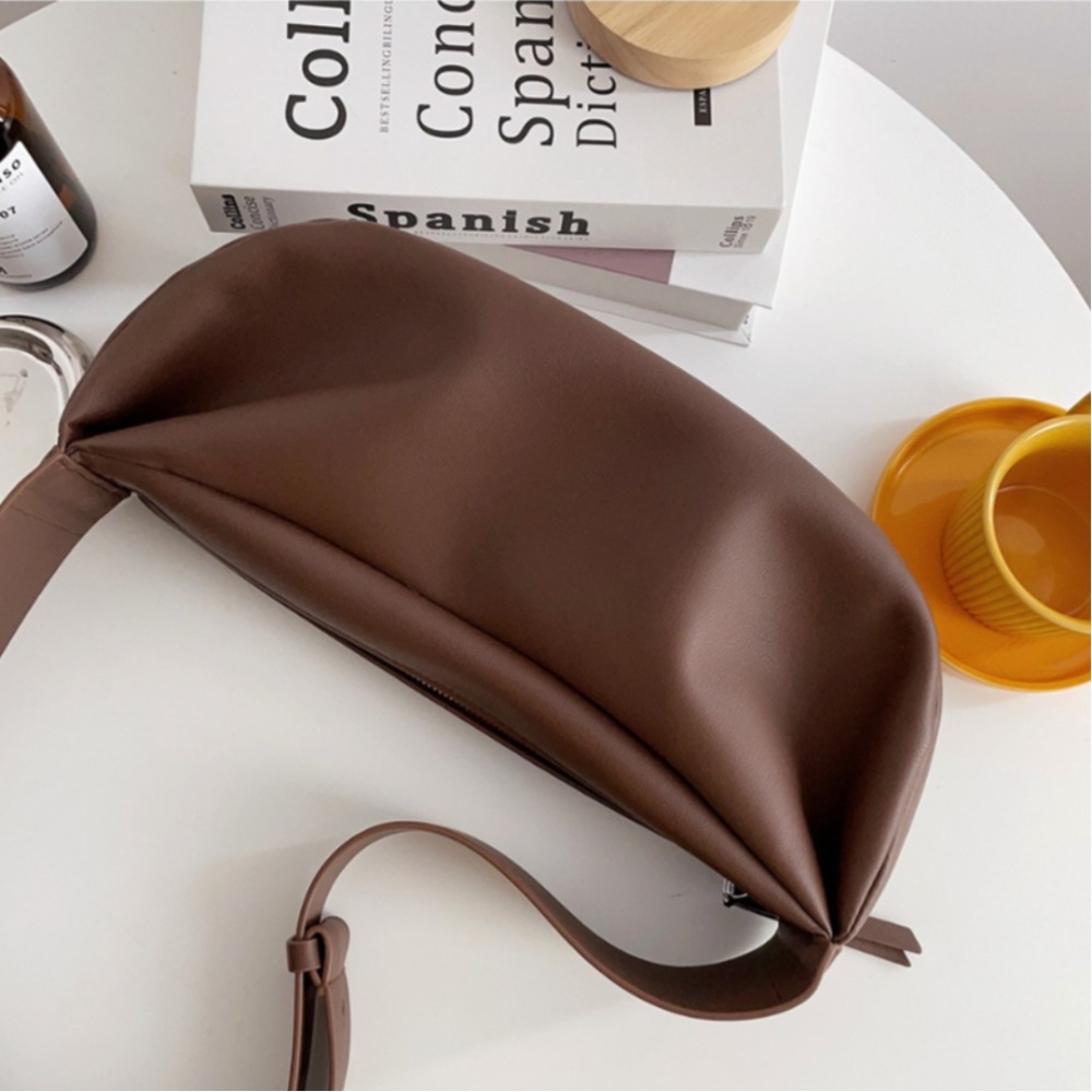 Genuine Leather Ruched Womens  - Luxury Bags Consignment ulasan dan harga