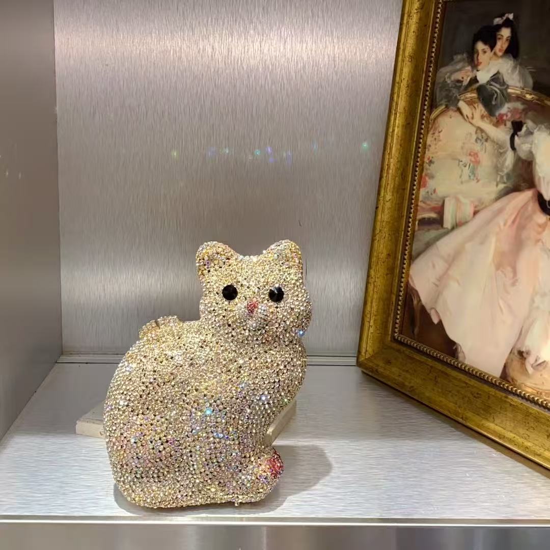 Gold Cute Cat Shape Women Hand - Luxury Bags Cute ulasan dan harga