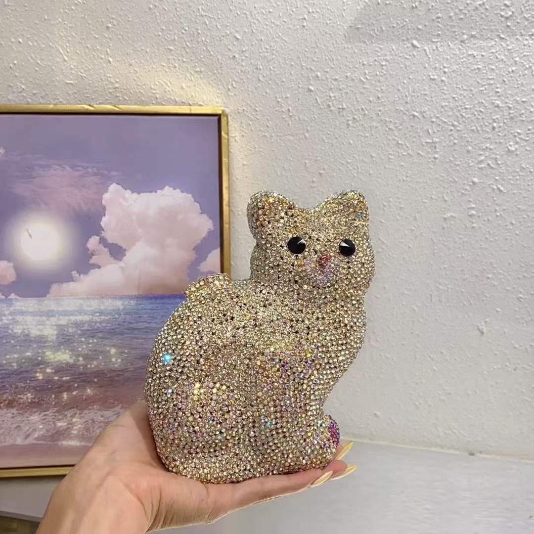Gold Cute Cat Shape Women Hand - Luxury Bags Cute ulasan dan harga