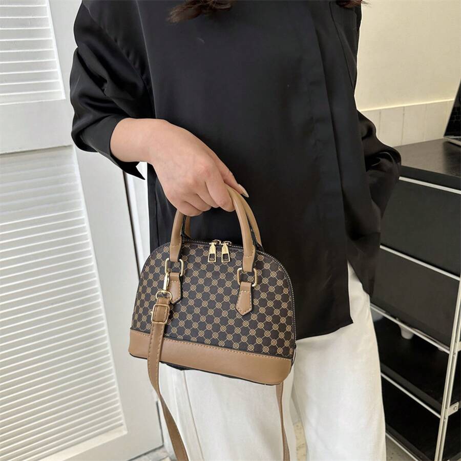 Monogram Mini Satchel Bag Cros - Tote Bag Leather Monogram ulasan dan harga