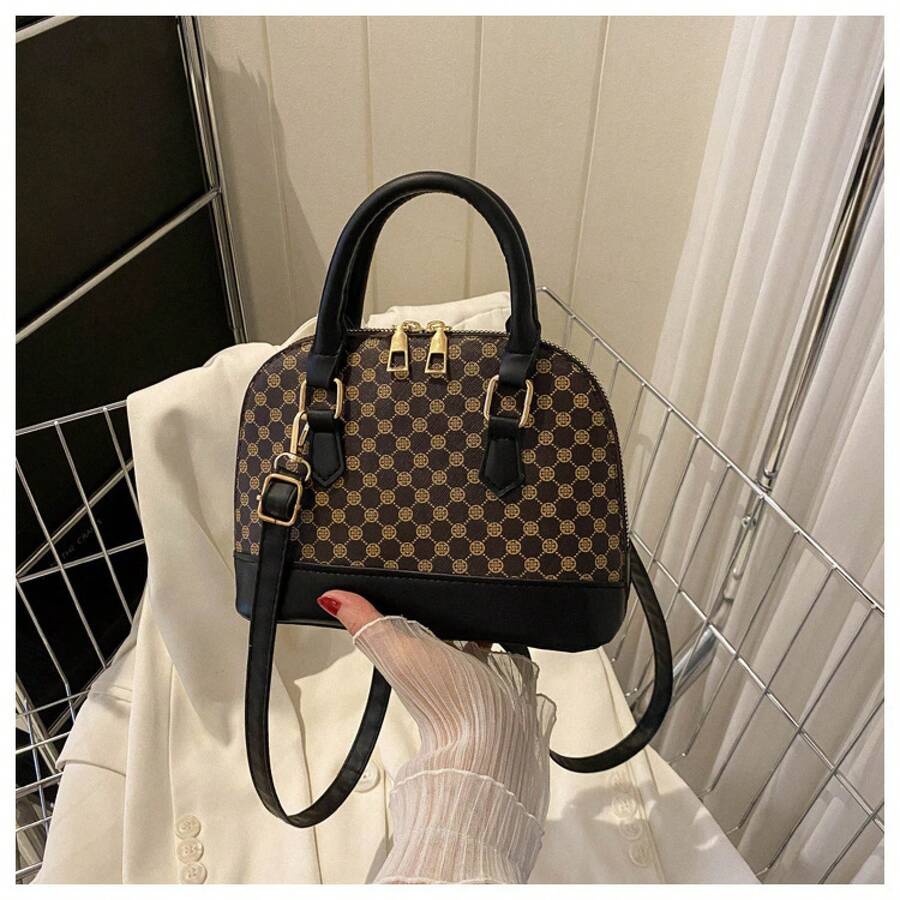 Monogram Mini Satchel Bag Cros - Tote Bag Leather Monogram ulasan dan harga