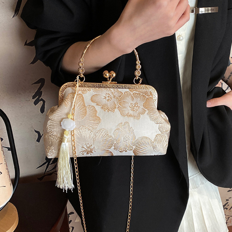 Chinese Style Embroidered Shou - Luxury Bags From China ulasan dan harga