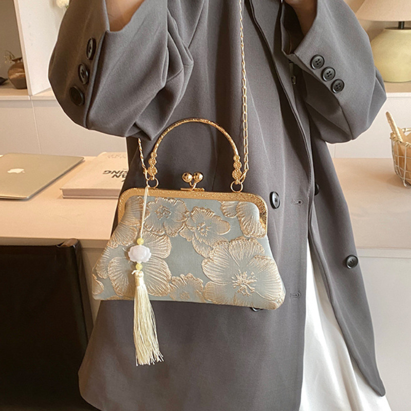Chinese Style Embroidered Shou - Luxury Bags From China ulasan dan harga