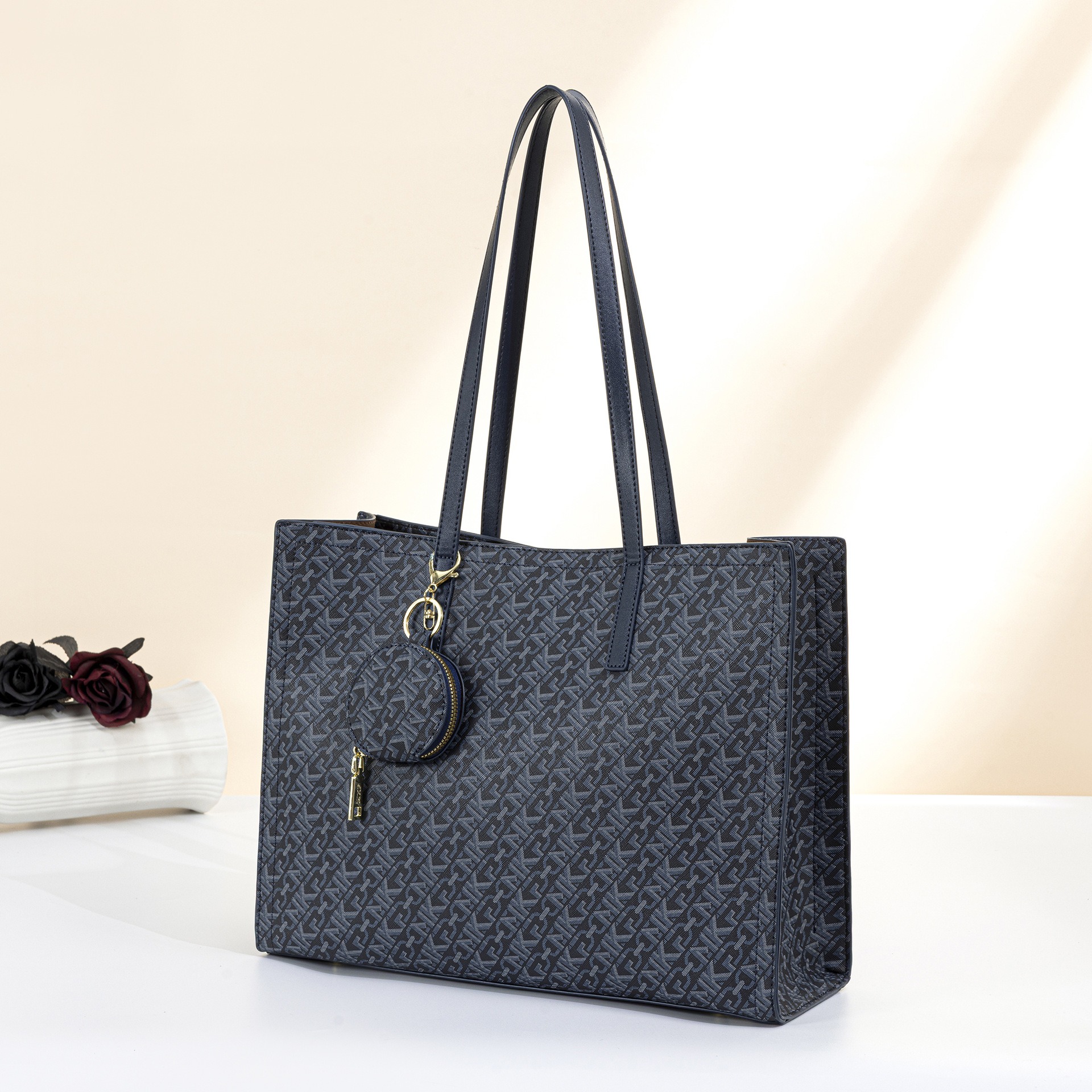 Vintage Monogram Tote Bag with - Tote Bag Leather Monogram ulasan dan harga