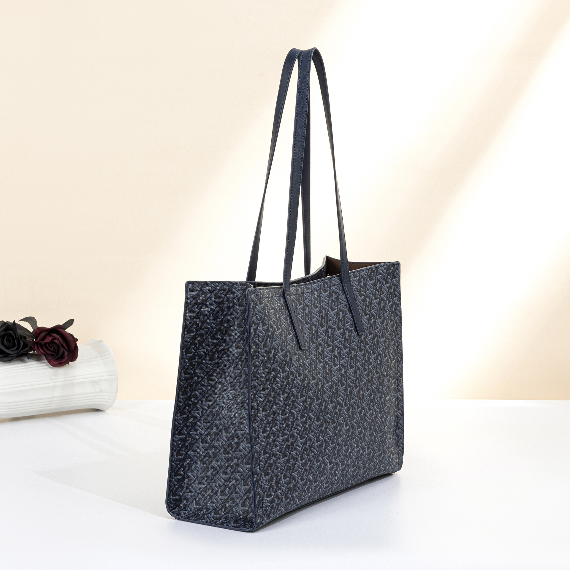 Vintage Monogram Tote Bag with - Tote Bag Leather Monogram ulasan dan harga